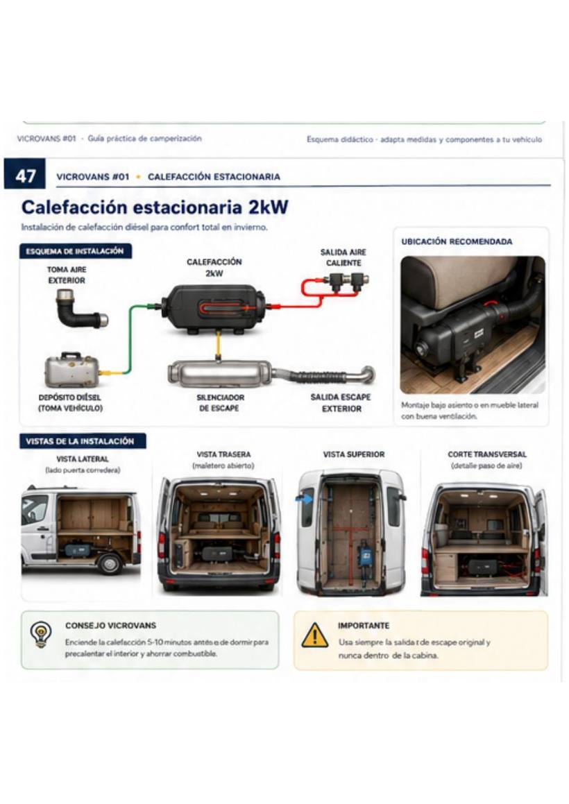 Página de calefacción estacionaria de 2 kW