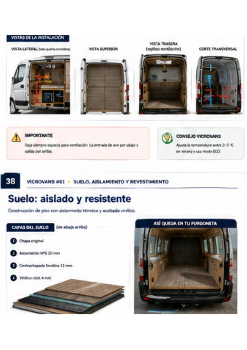 Página de suelo, aislamiento y revestimiento